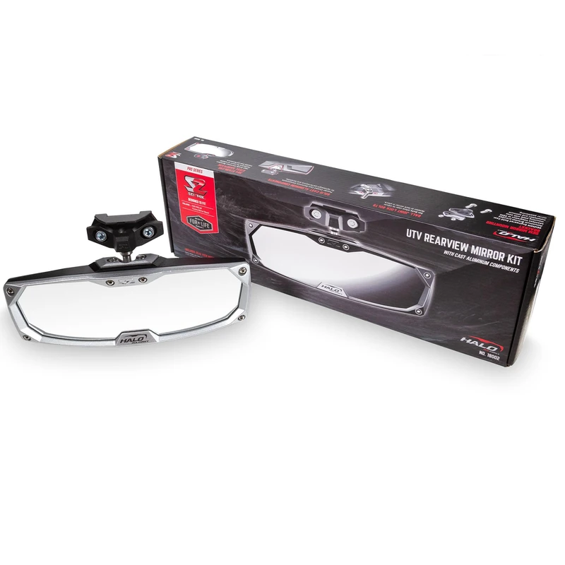 Halo-RA CAST Rearview Mirror with Cast Aluminum Bezel for Polaris RZR Pro XP