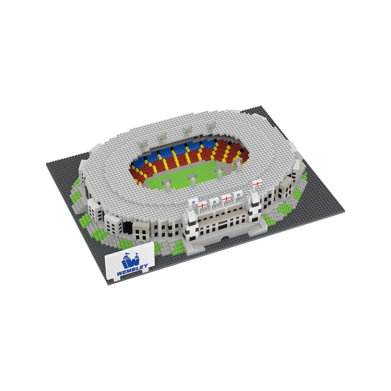 FOCO Officially Licensed England Wembley BRXLZ Retro Stadium 3D Bricks Construction Toy Model