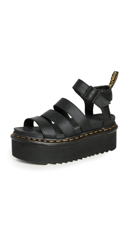 Dr. Martens 27296001 3 Strap Sandal Women Black Hydro UK 6