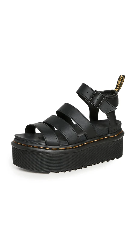 Dr. Martens 27296001 3 Strap Sandal Women Black Hydro UK 7
