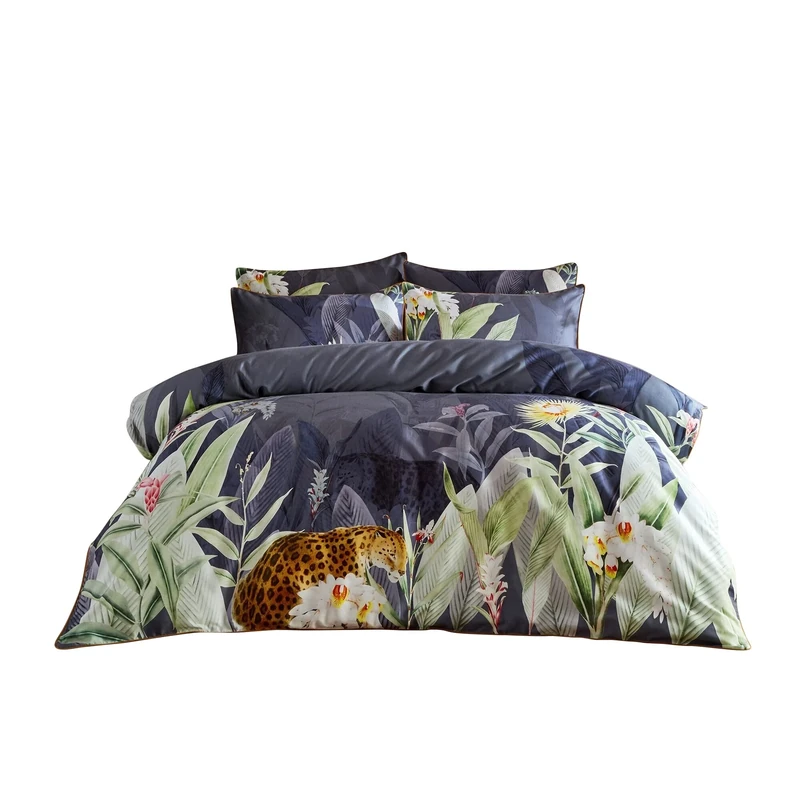 Paoletti Artemis Double Duvet Cover Set, Cotton, Multi
