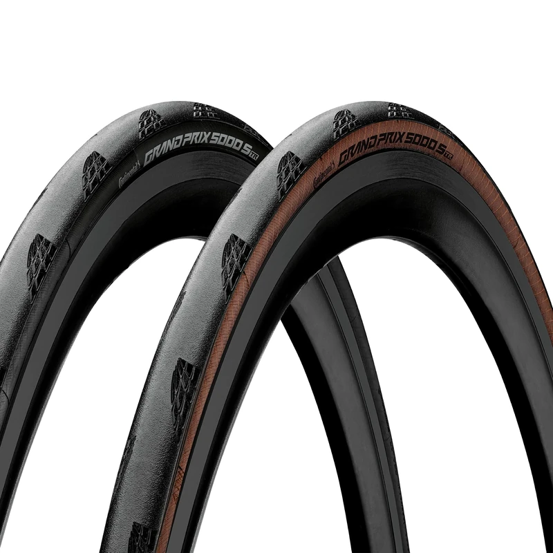 Continental Grand Prix 5000S Road Bike Tyres with BlackChili Compound, Lazer Grip and Vectran Technology | Tubeless Ready Allrounder Bicycle Tyre | Versatile Road and Track Cycle Tyre | 700x30c Tyres