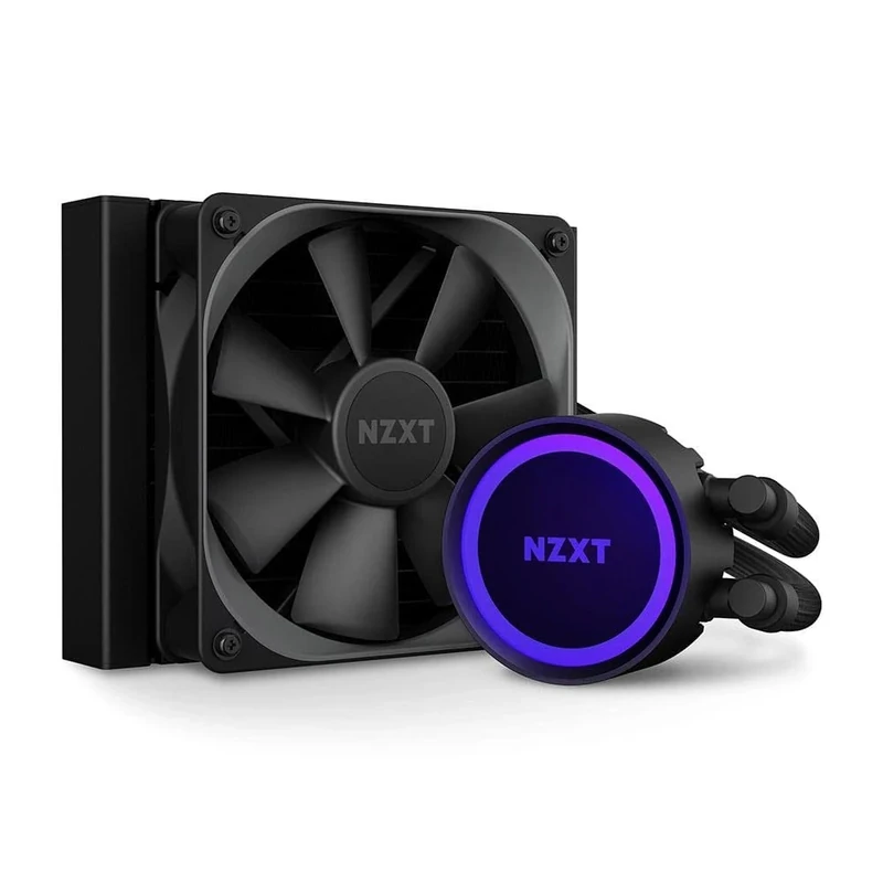NZXT Kraken 120 - RL-KR120-B1 - AIO RGB CPU liquid cooler - Quiet and effective - Quiet operation - Ring RGB LED - Aer P 120mm radiator fan (included), Black