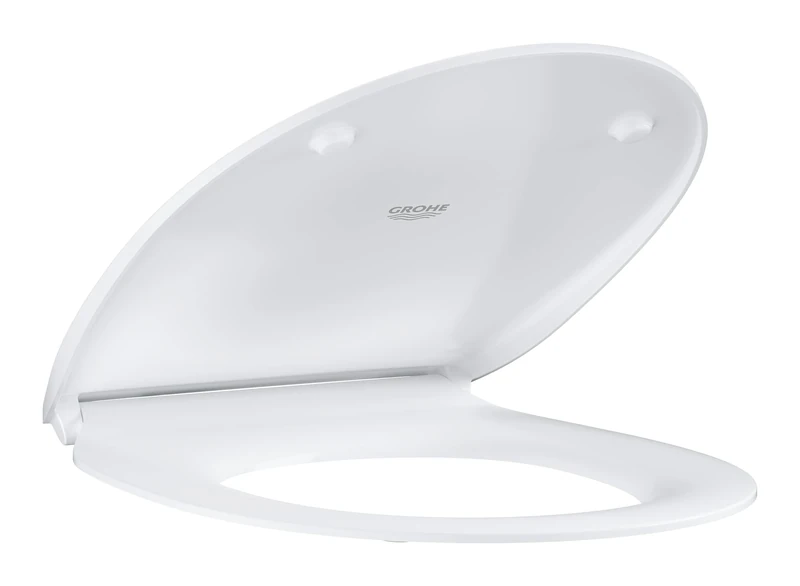 GROHE BAU Ceramic Wc Seat with Lid, Incl Fixation Set Extra Slim Design, Soft Close and Quick Release Feature 39898000