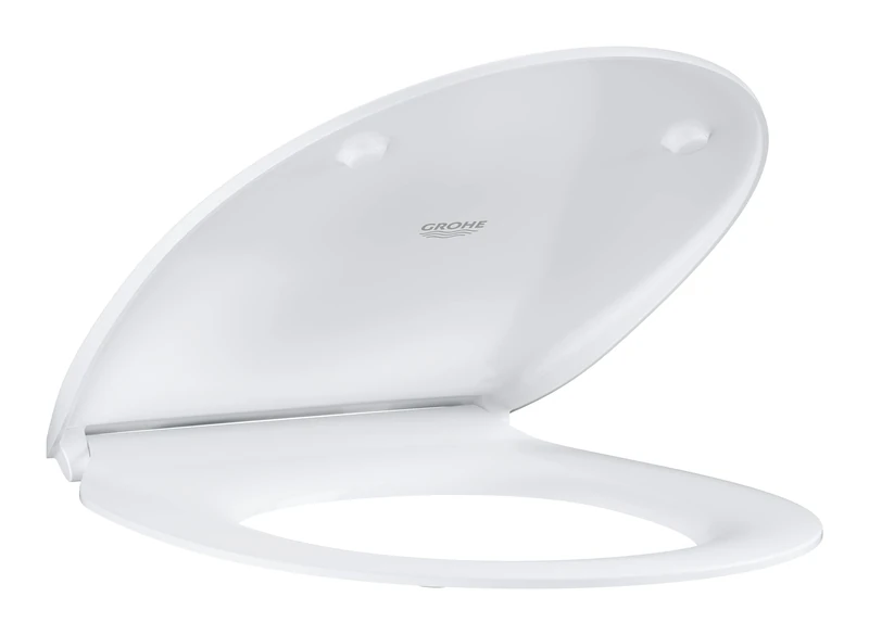 GROHE BAU Ceramic Wc Seat with Lid, Incl Fixation Set Extra Slim Design, Soft Close and Quick Release Feature 39923000