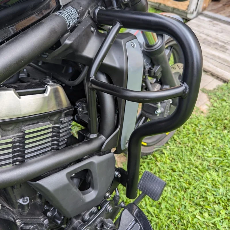 Midimttop Black Engine Guard Highway Crash Bar Frame Protection Compatible with Ka-wa-sa-ki Vulcan S VN 650 VEN 650 Accessories 2015 2016 2017 2018 2019 2020 2021