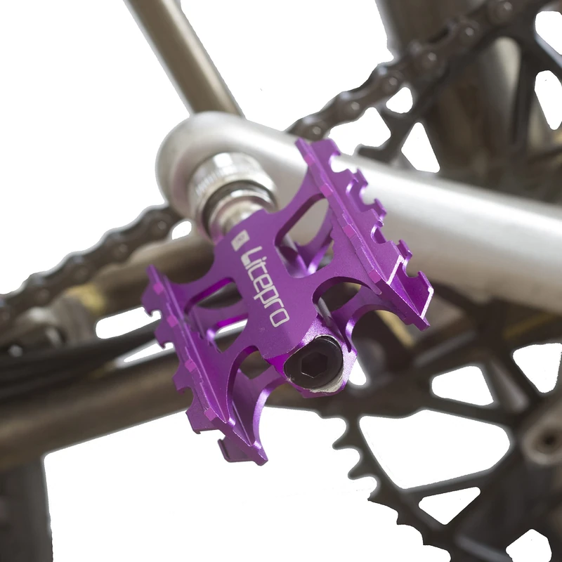 Quick Release Pedals For BROMPTON 316g Pair PURPLE