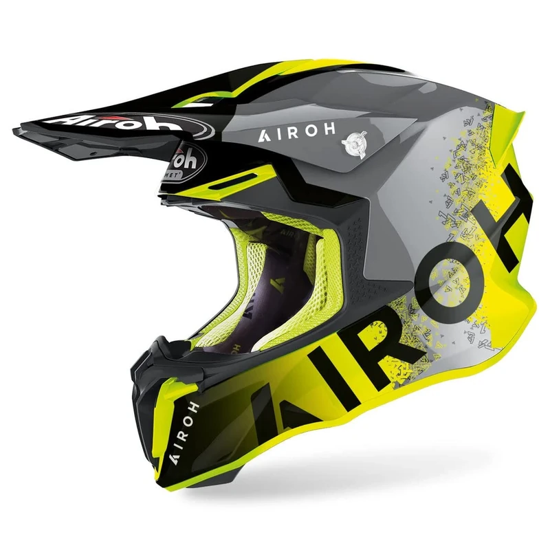 Airoh Motorcycle Helmet Twist 2.0 Bit Yellow Gloss L