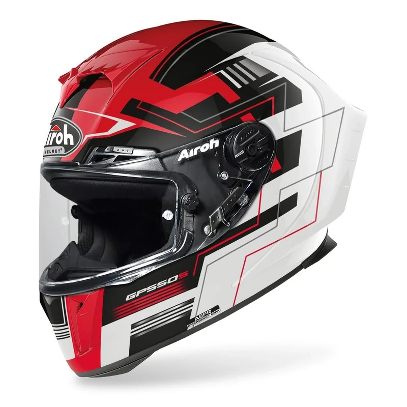 Airoh Motorcycle Helmet Gp550 S Challenge Red Gloss Xs - Image 1
