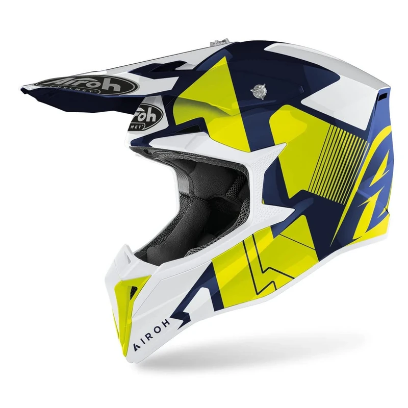 Airoh Motorcycle Helmet Wraap Raze Blue Gloss Xl