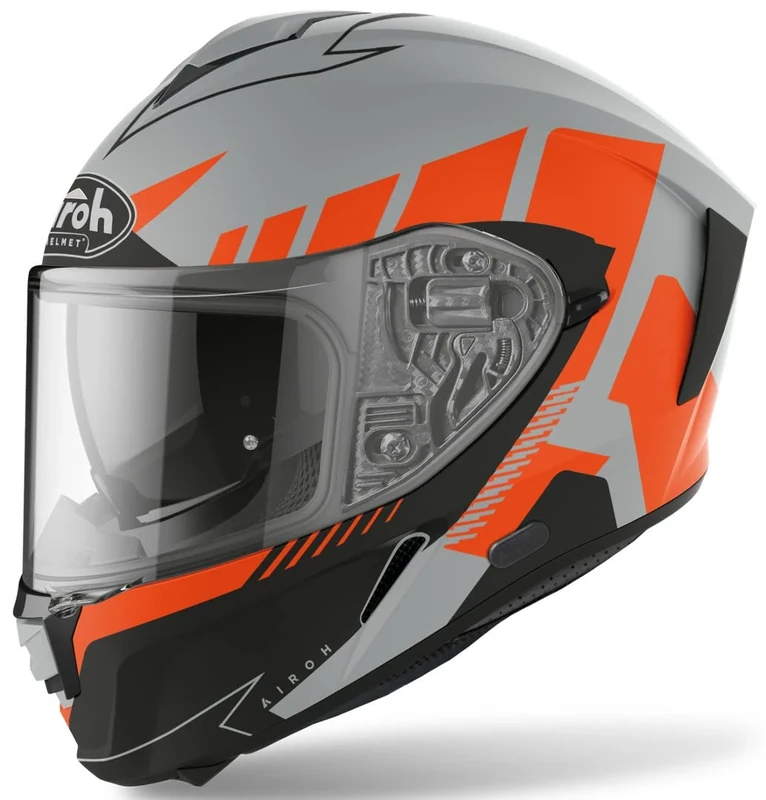 Airoh Motorcycle Helmet Spark Rise Orange Matt M