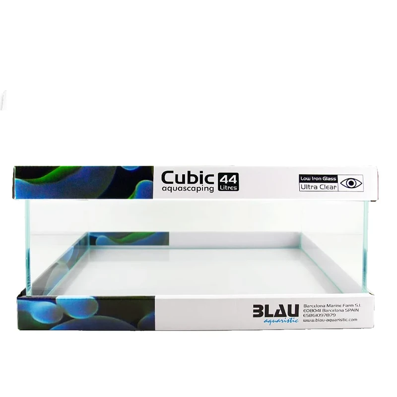 Blau Aquaristic Cubic Aquascaping 44 Shallow, Clear
