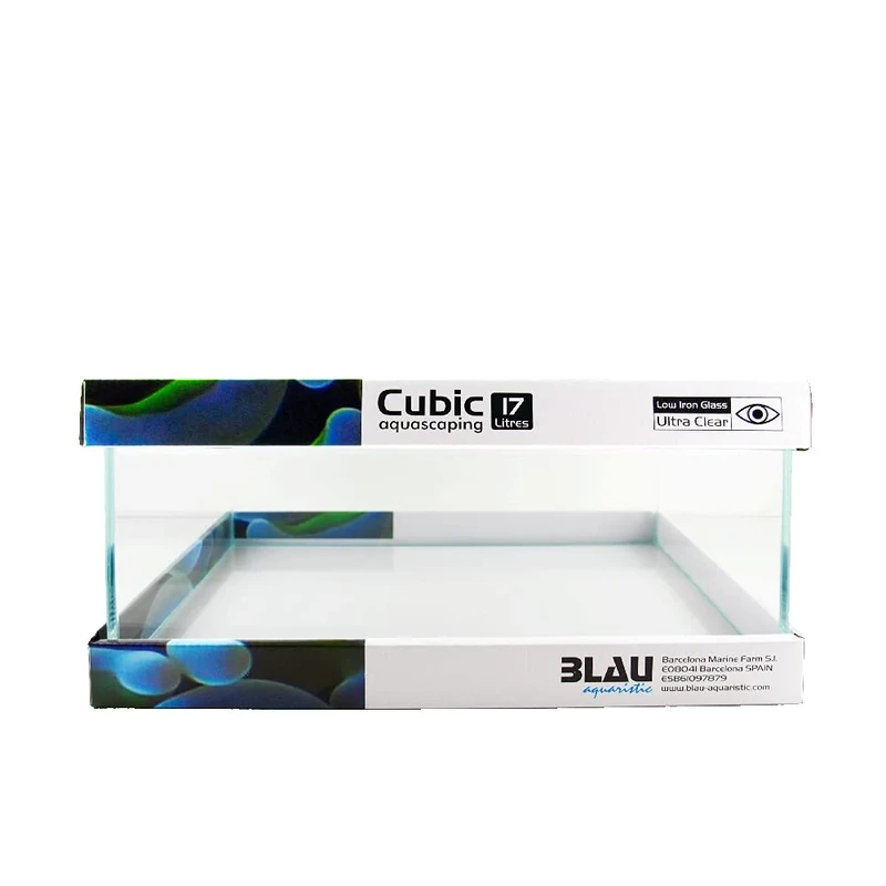 Blau Aquaristic Cubic Aquascaping 17 Shallow, Clear