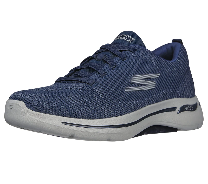 Skechers Gowalk Arch Fit-Athletic Workout Walking Shoe with Air Cooled Foam Sneaker, Navy Blue 2, 11.5 X-Wide