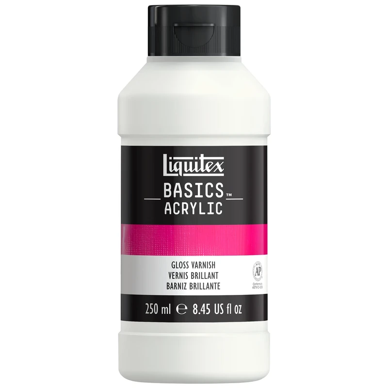 LIQUITEX 8870304 Basics Acrylic Additive, Gloss Varnish, 250 ml Tube