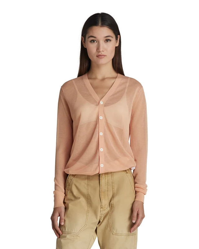 G-Star Women's Core Cardigan Knit, Pink (peach nougat D21652-D140-C962), XL