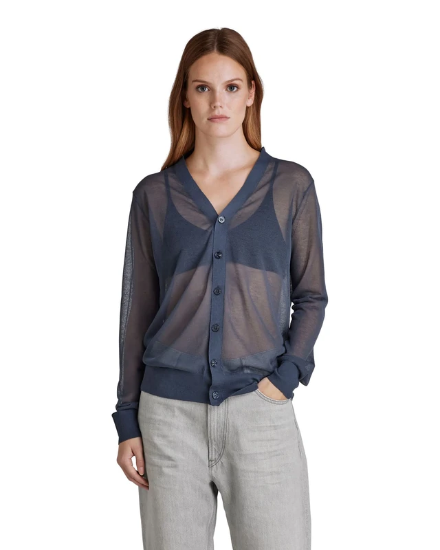 G-Star Women's Core Cardigan Knit, Blue (fantem blue D21652-D140-863), XL