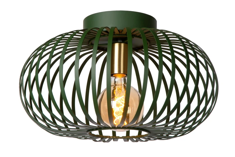 LUCIDE Manuela - Flush Ceiling Light - Ø 39,5 cm - 1xE27 - Green