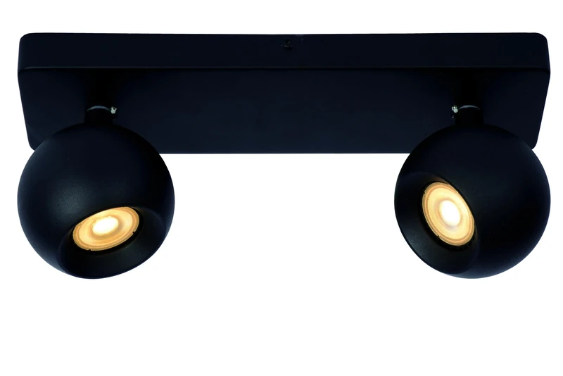 LUCIDE FAVORI - Ceiling Spotlight - 2xGU10 - Black