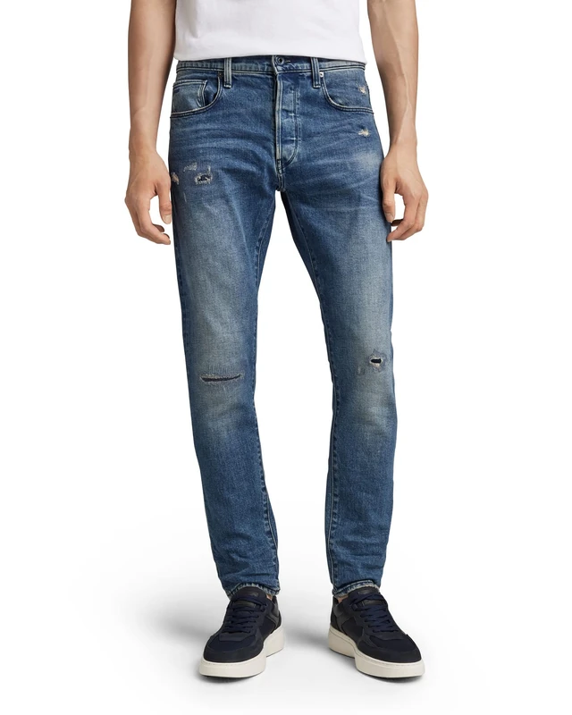 G-Star Men's 3301 Slim style Jeans, Blue (faded cascade restored 51001-C052-C966), 30W / 32L