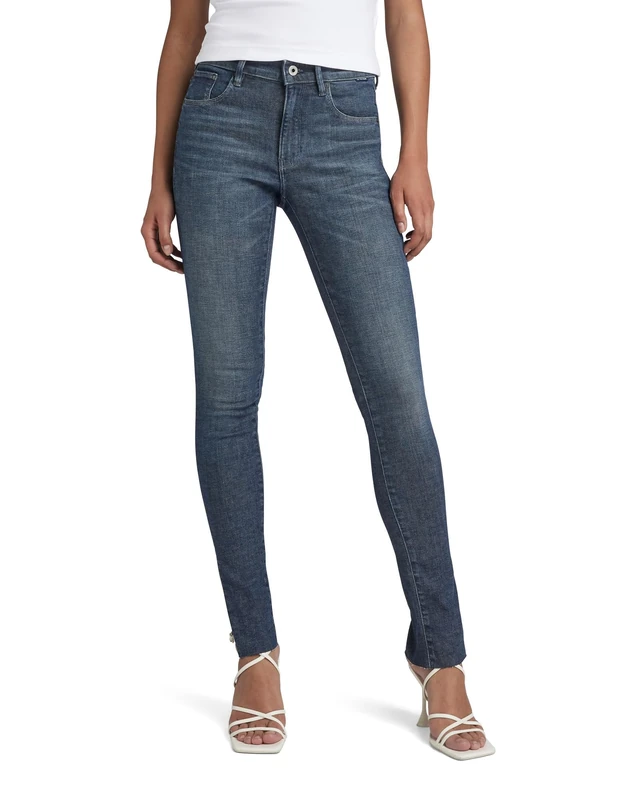 G-Star Women's 3301 Skinny Slit Jeans, Blue (faded blues D21404-D106-D135), 29W / 30L