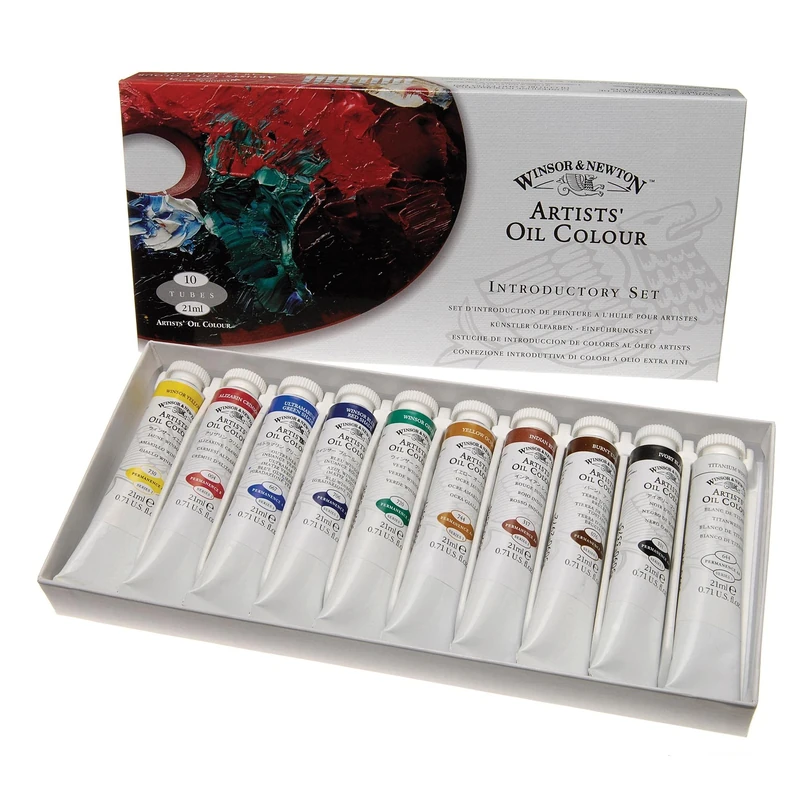 Winsor & Newton Artists' Oil Paint, Introductory Set, 10x21ml