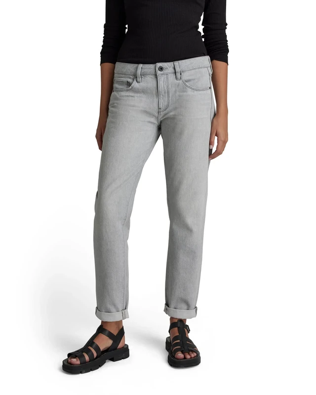 G-Star Women's Kate Boyfriend fit Jeans, Grey (sun faded grey limestone D15264-D109-D127), 24W / 30L