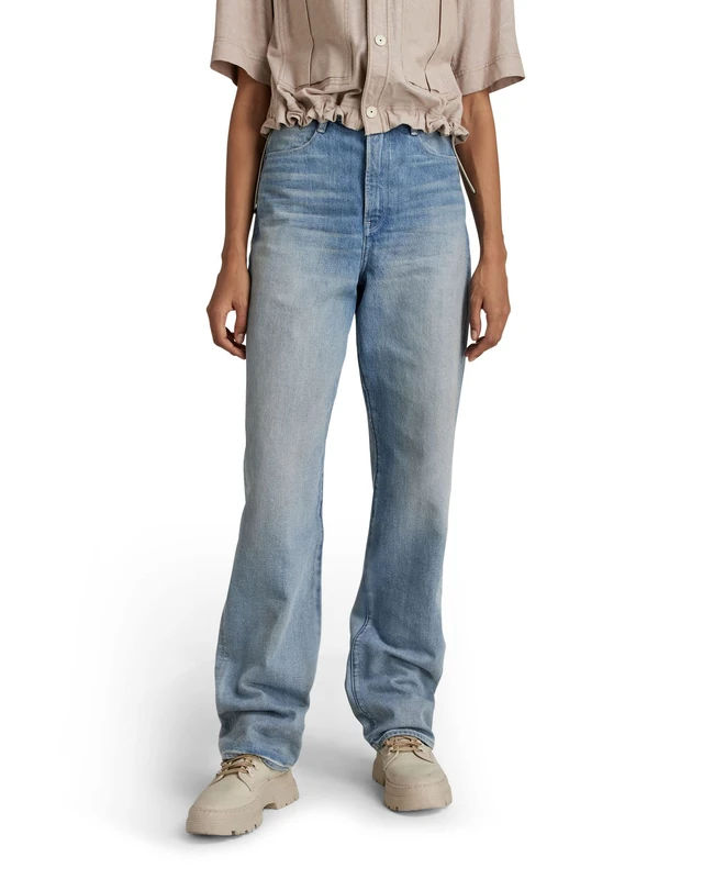 G-Star Women's Tedie Ultra High Straight Jeans, Blue (vintage electric blue D21196-C967-D125), 28W / 28L