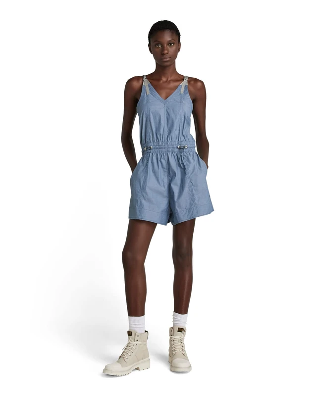 G-Star Women's Sleeveless Summer Playsuit, Blue (lt cloud D21432-C894-0024), XXS