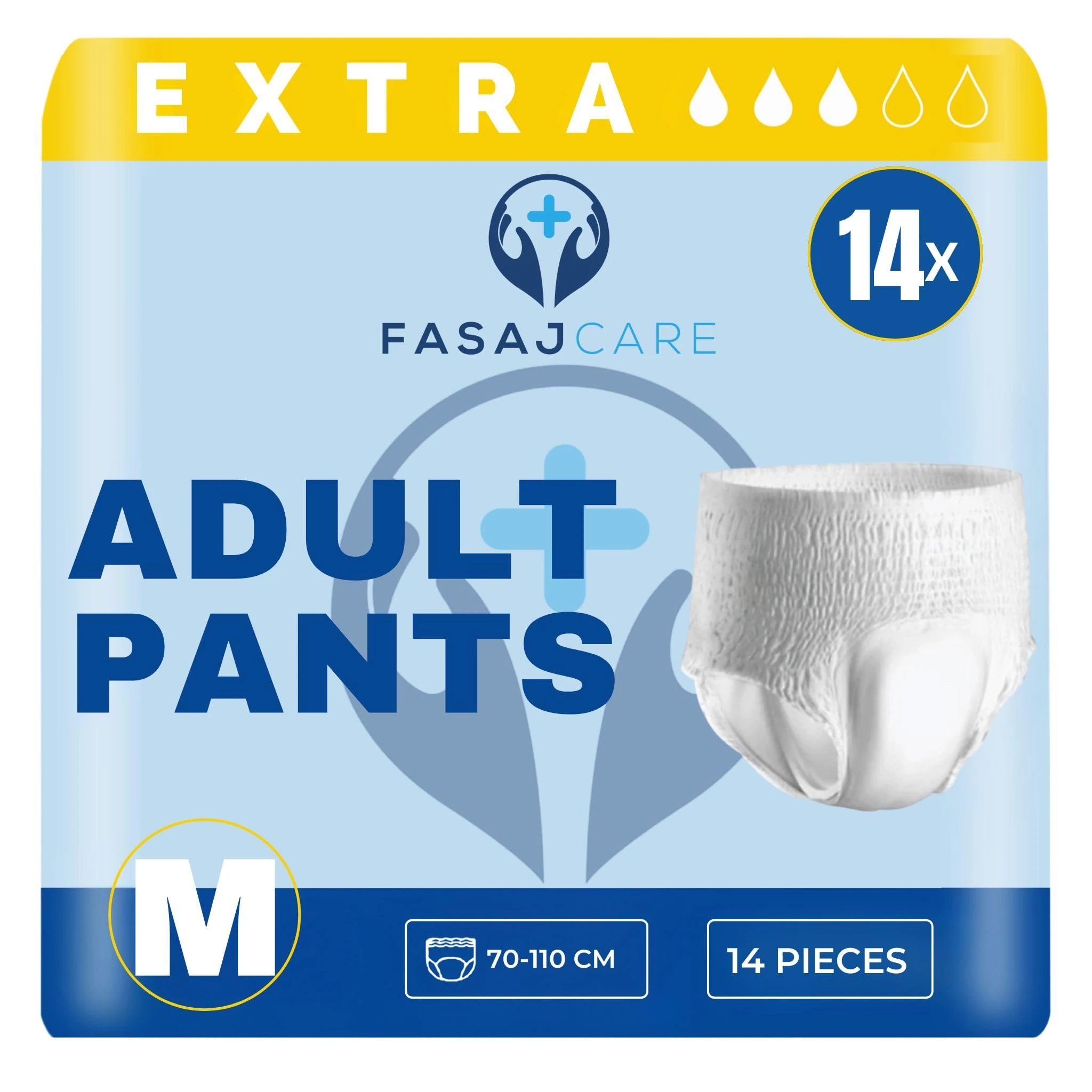 14 x Incontinence Pants Women and Men, Men and Women Diapers, Diapers for Adults, Breathable and Anti Leakage, Adult Nappies, 1 Pack of 14
