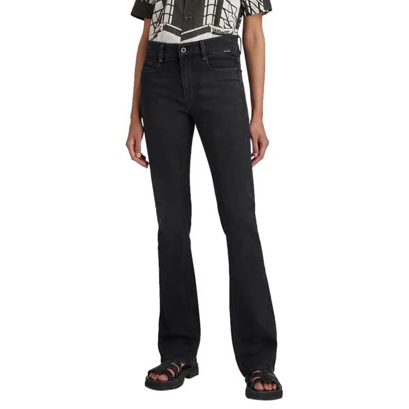 G-Star Women's Noxer Bootcut Jeans, Black (jet black D21437-B479-A814), 26W / 30L