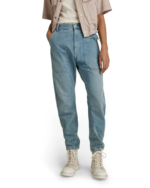 G-Star Women's 3D Fatigue Boyfriend Denim Pants, Blue (vintage hawaiian ocean D22166-C966-C949), 25