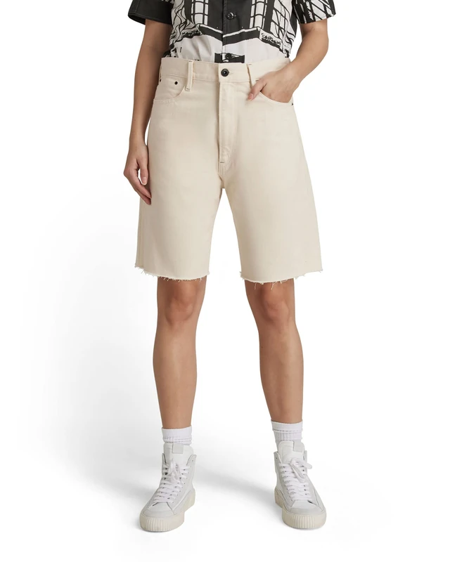 G-Star Women's Type 89 Bermuda Shorts, Beige (ecru D21434-C525-159), 31