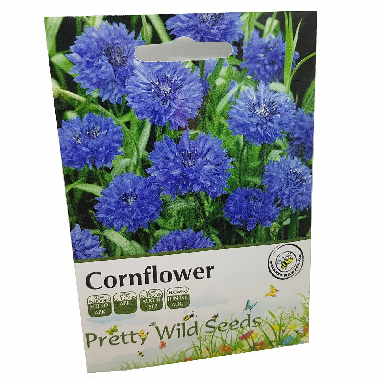 Cornflower Annual Wild Flower Seeds in Pictorial Packet from a UK Seller