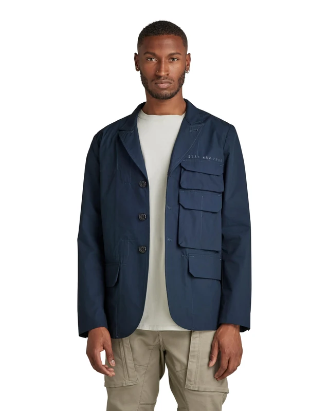 G-Star Men's Stacked Pocket Blazer, Blue (dk patriot blue D20658-A790-7160), S
