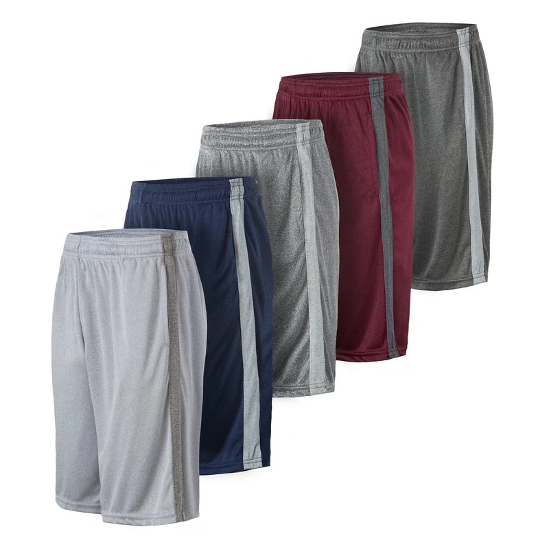 Essential Elements Athletic Shorts for Men - 4 Pack Men's Activewear Quick Dry Basketball Shorts - Workout, Gym, Running, Set B, 4X-Large - Image 1