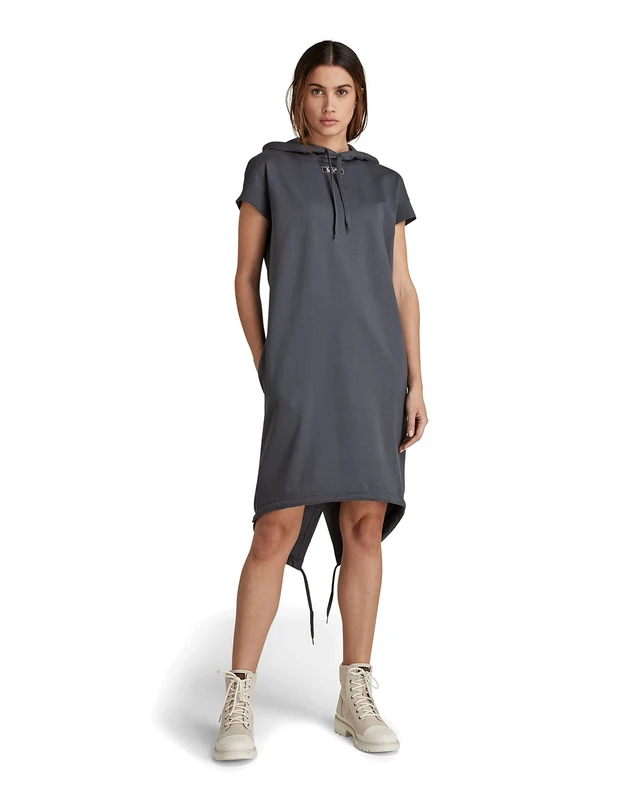 G-Star Women's Fish Tail Hoodie Sweat Dress, Blue (fantem blue D21627-D136-863), S