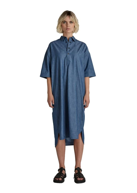 G-Star Women's Long Shirt Dress , Blue (rinsed D21502-C432-082), XS