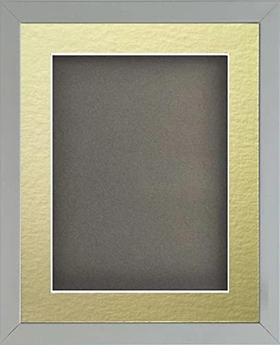 Frame Company Radcliffe Grey 24x18 with Grey BB and Gold Mount for 18x12