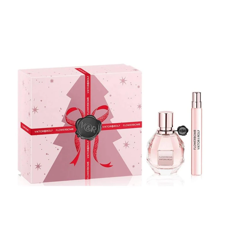 Viktor & Rolf Flowerbomb Eau de Parfum 50ml 2021 Gift Set (Contains 50ml EDP + 10ml Travel Spray)