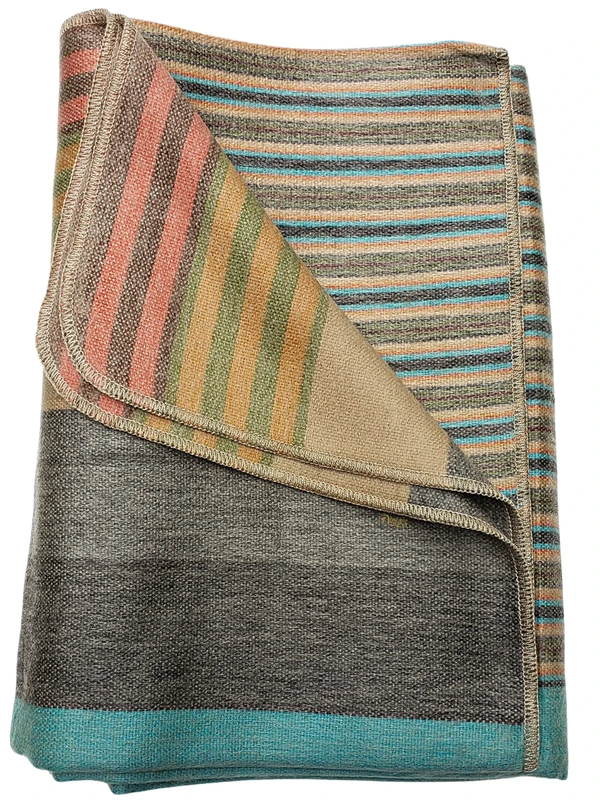 DAVLINA, Alpaca Wool Throw Blanket | 67" x 95" | Super Soft, Lightweight, Breathable and Hypoallergenic | Non-Itchy or Scratchy