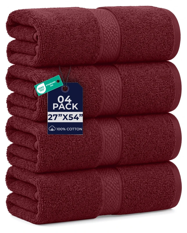 Dan River Badetuch-Set aus 100% Baumwolle, weiches, großes Badetuch, sehr saugfähig, Badetuch, ideal für den täglichen Gebrauch, ideal für Pool, Zuhause, Fitnessstudio, Spa, Badetuch-Set, 600 g/m²