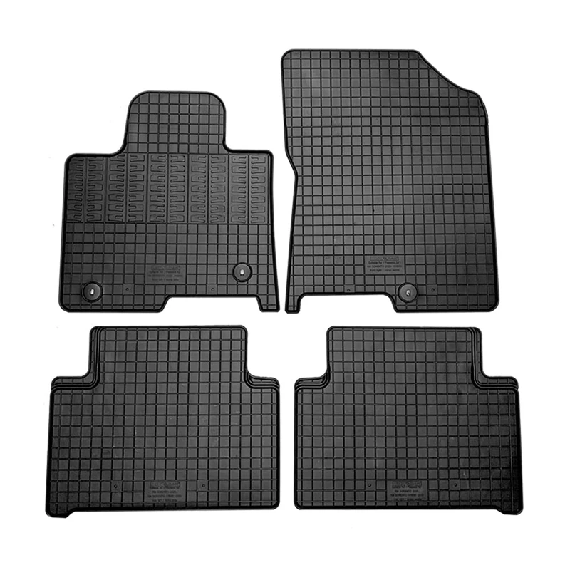 CIKCar Rubber car mats set compatible with Kia Sorento IV (MQ4) Hybrid 2020- (4-pieces + fixing system)
