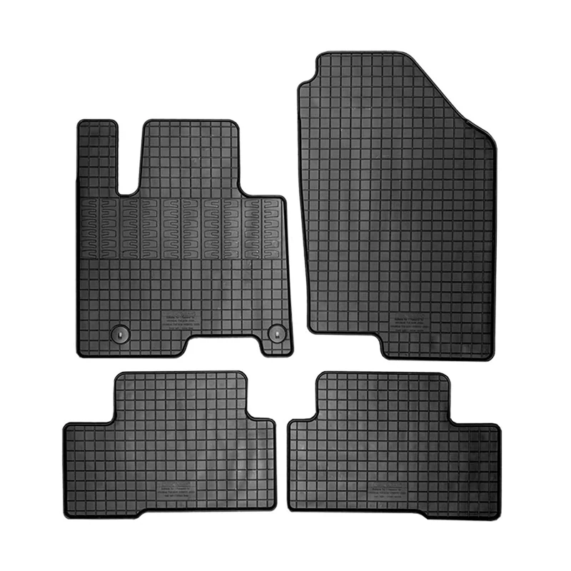 CIKCar Rubber car mats set compatible with Hyundai Tucson (NX4E) Full Hybrid 2020- (4-pieces + fixing system)