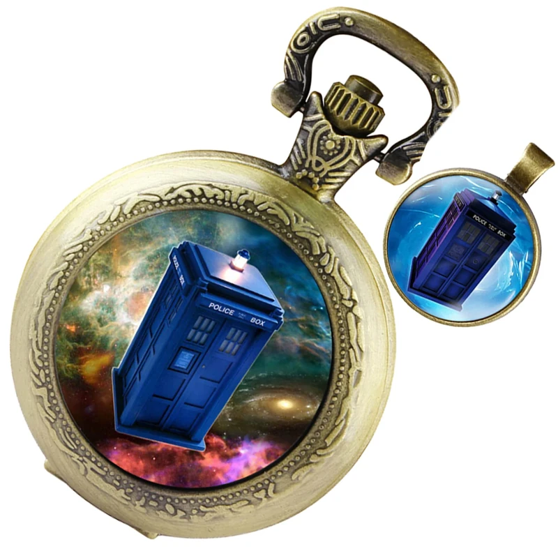 Tiong Men's Bronze Pocket Watch - Quartz Full Hunter Design