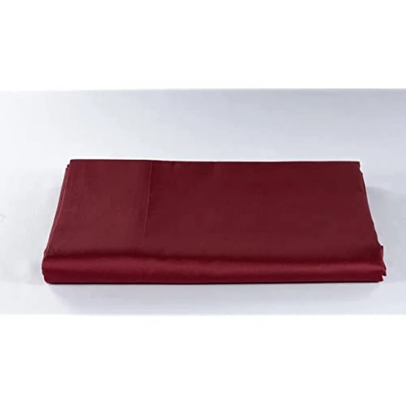 LENZUOLISSIMI Cotton Sateen Duvet Cover 300 Thread Count Single Bed 80 x 200 cm Made in Italy Bordeaux - Image 1