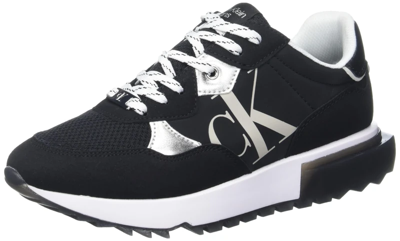 Calvin Klein Women's Magalee Sneaker, Black 001, 6 UK