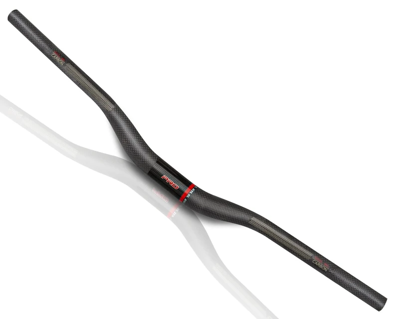 Mountain Bike Handlebars, MTB Handlebars, MTB Bike 31.8 Handlebar, Carbon Fiber 680mm Handlebars 3K Matt MTB Bars, Red Riser Handlebars Lightweight Straight Mountain Bike Bars for Downhill MTN Bike