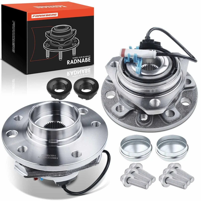 Frankberg 2x Wheel Bearing Hub Wheel Hub Front Axle Compatible with Astra H Zafira B Zafira/Zafira Family B Astra MK V (H) Zafira MK II 2004-2015 93178652