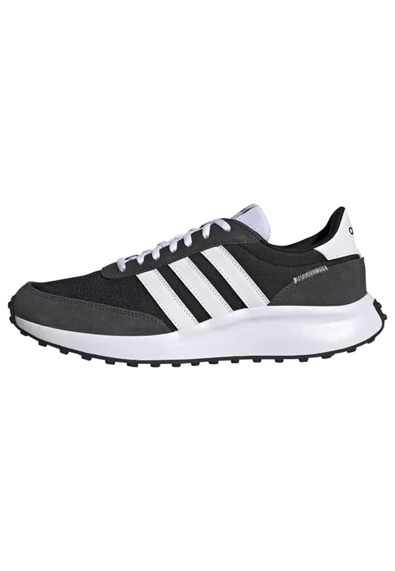 adidas Men's Run 70s Lifestyle Running Shoes, Core Black / Cloud White / Carbon, 7 UK